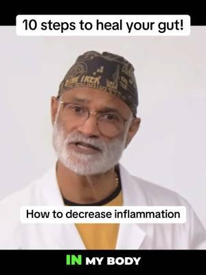 10 steps to heal your gut and decrease inflammation! #guthealth #leakygut #guthealing #guthealthtips #inflammation #inflammationrelief #creatorsearchinsights #prebiotics #fasting #fermentedfood #fiber 