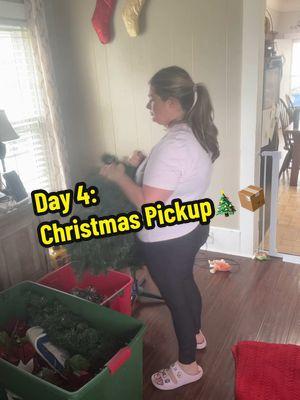 Day 4 space-a-day cleanout: Christmas pickup🎄📦 #cajunmamas #OrganizationGoals #momlife #OrganizedLiving #oldhouselove #cleaningmotivation #simpleliving #organizedlife #simplelife #familytime #family #teamworkmakesthedreamwork