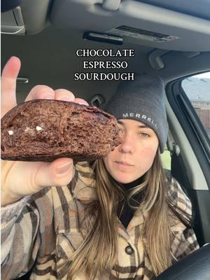 If you are in your sourdough era,  and want a recipe to try consider a chocolate espresso loaf. So delicious and hits the spot every time #sourdoughbread #sourdoughstarter #chocolateespressosourdough #baking #millenialhobbies #bakingathome #microbakery 