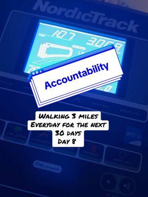 Accountability check in! I didn’t feel up to getting out of the bed today. Yesterday I did almost 15k steps & my body was feeling it this morning. But I did it! Dedicated to these 3 miles for 30 days! #walking #walkingmotivation 