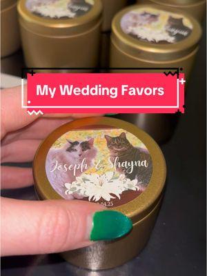 Homemade wedding favors! #2025bride #candlefavors #fallwedding 