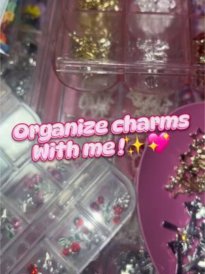 I love how it came out 😍💓✨ #fypシ #fypage #charms #nailcharms #organize #organization #nailtech #nailvideos #nailtech #girlythings #nails 