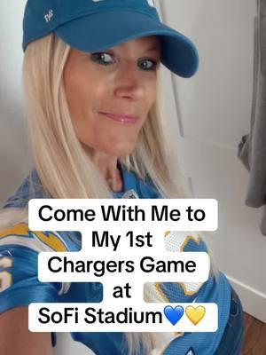 Come With Me to My 1st  Chargers Game at  SoFi Stadium💙💛 #chargersfootball #justinherebrt #NFLPlayoffs #sofistadium #sofi 