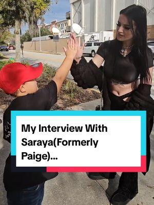 Throwback to my interview with AEW's Saraya, formerly Paige in WWE. #saraya #paigewwe #aew #WWE #allelitewrestling #wwefan #worldwrestlingkid #fyp #fypシ @Saraya 