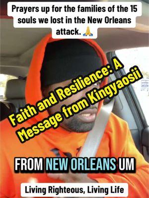 Prayers up for the families of the 15 souls we lost in the New Orleans attack. Life is fragile and unpredictable, y’all. Strive to live righteous, but don’t forget to truly live your life because tomorrow isn’t promised. Keep God first, always. 🙏💔 #StayStrong #LiveWithPurpose #NewOrleansTragedy #KeepGodFirst #LifeIsPrecious #Kingyaosii #fy #f #god 