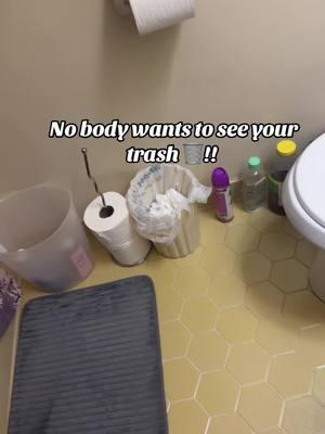 Nobody wants to see your trash!I had to upgrade my mom bathroom trash can! To this Motion sensor trash can! #motionsensortrashcan #trashcan #bathroomupgrade #bathroomtrashcan #tiktokshopnewyearsale #tiktokshoplastchance #tiktokshopfinds 