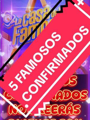 5 FAMOSOS CONFIRMADOS#lupilloriveraoficial  #famosos #losamo #lasperronas #laperronasetransforma👻👻 #viralv #videos #videogames #lasperronasdelupillo #losamomucho💖💖💖 #viralllllll #videostar #virale #viralvideo #elcieloesellimite #teamlupillorivera #lupillo #lupilloriveraoficial 