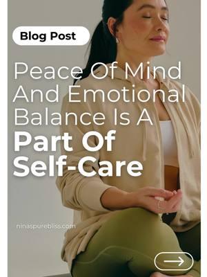 Taking care of your mental and emotional well-being is just as important as caring for your body. Peace of mind and emotional balance play a vital role in reducing stress, improving immunity, and enhancing overall health. By prioritizing mental and emotional care, we can achieve a sense of calm that supports physical well-being. Learn more in our blog 🌐 🔗👆 #ninaspurebliss #brambleon #SelfCare #peaceofmind #emotionalbalance #wellness #mindfulness #StressRelief #mentalhealthmatters #gratitude #yoga #mentalwellbeing