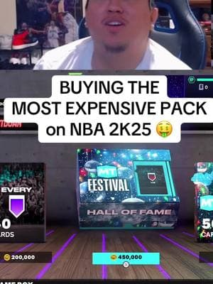 Buying the Most Expensive Pack on NBA 2K25 😅 MT Festival Hall of Fame #nba2k25 #2k25 #2kcontent #2ktiktok #2kcommmunity #nba2k #gameplay #MT #myteam 