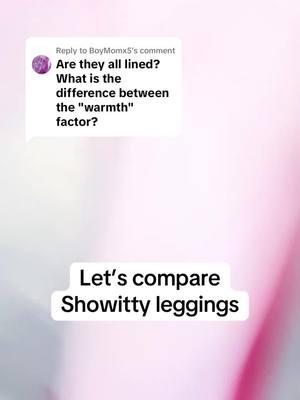 Replying to @BoyMomx5 Here is the difference between the Showitty regular leggings and the fleece lined leggings. Hope that helps! #showitty #leggings #fleeceleggings #fleece #fleecelined #gymwear #workoutwear #womensleggings @Showitty 