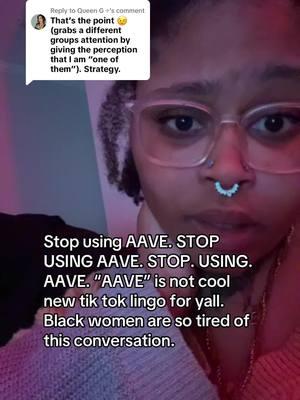 Replying to @Queen G ♱ like I AM SO TIRED of it. Nothing bothers me more than seeing every thing the black community has used as a monolith on this app. Yes it’s that deep. #BlackTikTok #blacklivesmatter #bipoctiktok #bipoc #fypシ 