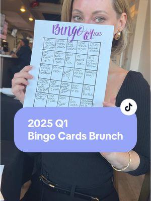 This is your sign to go make 2025 bingo cards or 2025 vision bingo at brunch with your friends. We share all of our individual goals in this video! But instead of making this annual, we decided to do this quarterly, meet quarterly, brunch quarterly and more importantly keep each other accountable.  @legsfordaizies @hollyfranklin2  #2025bingocard #quarterlyvisionboard #visionboard #bingocard2025  #brunchtok #girlsnights 