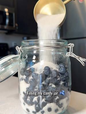 Mama’s blueberry cheong candy jar 🫐☺️ #blueberry #blueberries #blueberrysyrup #berries #cheong #koreanrecipe #syrup #koreanfoods #homemadesyrups 