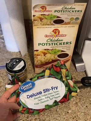 Quick and easy lunch using up some stragglers in our freezer. Also am i the inly one who uses my coffee bot for quick hot water?😂 #fyp #quickmealideas #easymeal #potstickersoup #cheatermethod #coffeepothack #momlunch 