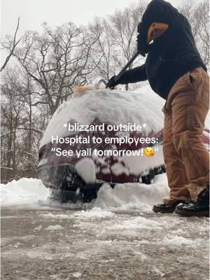 8 inches of snow and counting #occupationaltherapy #physicaltherapy #speechtherapy #acutecare #nurse #healthcare #hospital #snowstorm2025 