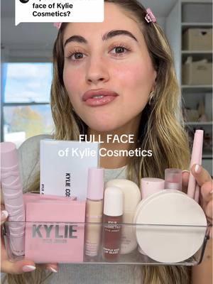 Replying to @Carolina <3 full face of @Kylie Cosmetics 🎀  which brand should i try next?  #fyp #foryou #makeup #makeuptok #beauty #makeuphacks #makeuptutorial #MakeupRoutine #fullface #fullfacemakeup 