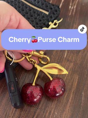 Purse charm for my Werkin! (Whenever it arrives) Cutest purse charm ever ! Cherry purse charm, cherry era. Forever a fan of cherries !#cherrycharm #cherryera #werkinforthebirkin #cutekeychain #cutepursecharm #cherrycharms 