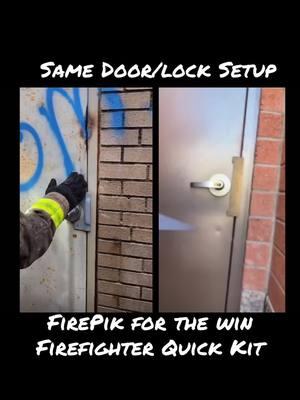 How many doors can you get with a FirePik from the Firefigher Quick Kit in the same time as forcing a door? This kit has 3 tools: The FirePik for outward swinging doors, the Firefighter Swipe Tool for inward swinging doors and a GapGoat for those pesky deadlatches when they are actually engaged. #firefighter #firefighterlife #firefighters #firefighting #ems #firerescue #swat #police #edc #everydaycarry #bugout #bugoutbag #volunteerfirefighter #contractor #hvactechnician #hvac #propertymanagement #realestate #realtor #Electrician #plumber #military #sog 