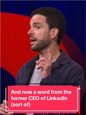 For one year comedian and TED podcast host @Chris Duffy was the CEO of @LinkedIn ... kind of. In his TED Talk, he chronicles shares what he learned moonlighting as LinkedIn’s head honcho and advocates for everyone to seek out more humor in their lives. Visit the 🔗 in our ☣️ to watch his full talk. #linkedin #humor #chrisduffy #TEDTalk 