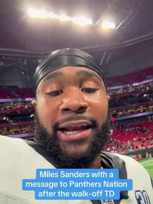 Miles Sanders hit the walk-off TD in Overtime #Panthers #victory #nfl #football #selfie 