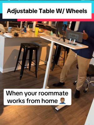 This adjustable table is perfect for all my stay at home people! ##workfromhome##stayathomedad##stayathomemom##wahm##adjustabledesk##table##adjustabletable