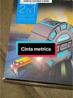 Cinta métrica con láser e imán #cintametrica #metro #laser #herramientas #TikTokShop #treasurefinds #catrachopod 