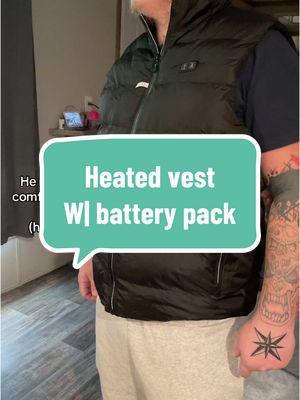 To be comfortable outside working with a hoodie under this he needs a 2XL this is a XL He’s 210lbs 5”11  #heatedvest #outsideworker #coldest #heated #TikTokShop #shopmylink 