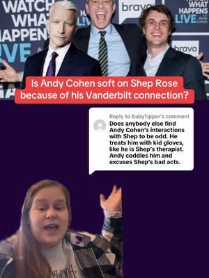 Replying to @BabyTipper Did not expect to make this connection 😅 #andycohen #sheprose #southerncharm #bravotv #andersoncooper #vanderbilt #ac2 #realitytv #summerhouse #vanderpumprules #wwhl #jimmyfallon 