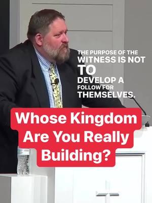 Whose Kingdom Are You Really Building? #superiortheology #cwac #preach #preacher #tiktokpreacher 