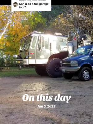 #onthisday little tour! #checkersgarage #wisconsin #sparklesthefiretruck 