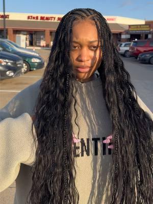 Flip over Fulani Bohemian Knotless Braids🤍  #bohemianknotlessbraids #bohemianbraids #flipoverfulanibraids #dallasbraids #dallasbraider #arlingtonbraids #arlingtonbraider #houstonbraids #houstonbraider 