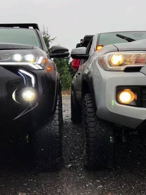 Silver Fox and Nighthawk 🩶🖤  @SpiritualPotatoes #trd #trdpro #trdoffroad  #toyota #tacoma #4runner #marryme #toyotatacoma #toyota4runner #babymamas #tacosauce #fyp #fypシ゚viral #fy #pnw #shotguncreek #eugene #oregon 