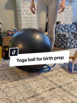 Are you prepping for birth? If not it's never too late to start! This yoga ball is perfect for those exercises and super sturdy.  #yogaball #birthprep #pregnant #pregnanttiktok #birthplan #givingbirth #pregnantbelly #pregnantlife #pregnantexercise 