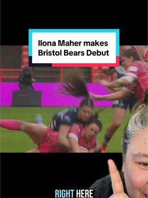 Ilona Maher makes her @Bristol Bears debut #rugby #ilonamaher #womensports #womensupportingwomen #sportscommentary 