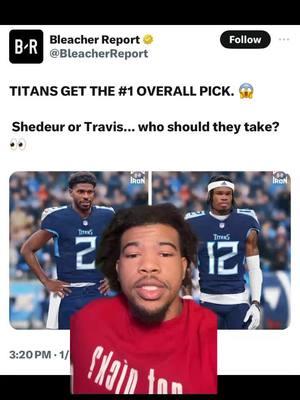 Neither one going to Tennessee 😂😂 #tennesseetitans #titans #nfl #travishunter #shedeursanders #fyp 