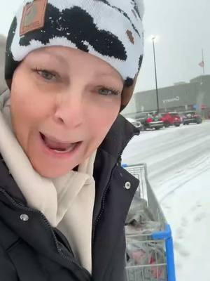 Get in loser, we're going to Walmart 😆 #walmart #funnyvideo #snowday #wallyworld #getinloser #comewithme #snowfall 