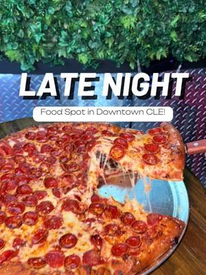 Late night cravings 🤝 Whistle Taproom & Venue 🍻 🍕 🥪 Have you tried Downtown Cleveland’s late night food, pizza, and 50+ taps spot?! The pizza and grilled cheese is a new FAVORITE! #clefood #cleveland #ohio 