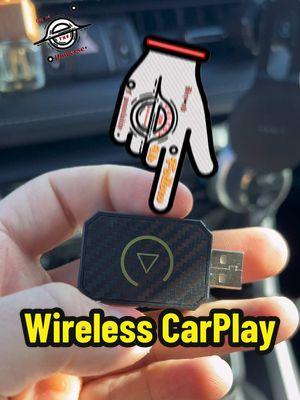 2 in 1 Wireless CarPlay Adapter. Converts wired to wireless. #carplay #adapter #convert #wireless #car #fyp 