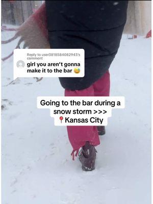 Replying to @user3818584082943 oh really??😏😏😏  #kansascity  #kansas #missouri #snowstorm #snowseason #midwest #midwestthings #midwestproblems #onestepatatime #winterthings #winterseason #meetmeatthebar #kansascitybars #kcdrinks #kcinfluencer 