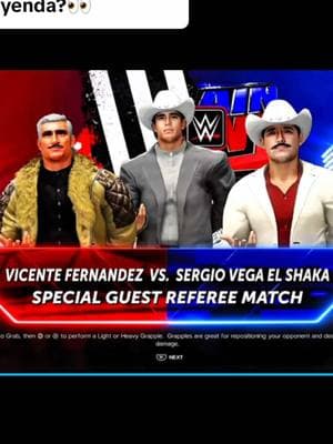 Respuesta a @NOELITA👑💘  Vicente Fernández Vs El Shaka Sergio Vega  🔥WWE2K24🔥 🎮 🚨🚨ES UN VIDEOJUEGO 🚨🚨 #ultimasombra #fyp #parati #gameplay #WWE #wwe2k #wwe2k24 #gameplay #ps5 #musica #mexico #corridos #sergiovegaelshaka #sergiovega #VicenteFernandez #chentefernandez 