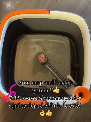 Spin mop and bucket system!! Con pads de 2,4,6,8 te dejo el link aquí !!👆👆🛍️🛒#TikTokShop #fypシ #tiktokusa #fyp #creatorsearchinsights #paratii #tiktok?video❤️likeforyou #mop #spin #bucket #system #pads #house #kitchen #livingroom #stairs #wall #room #bathroom !!!#holidayhaul #bomidi #bestmop !!