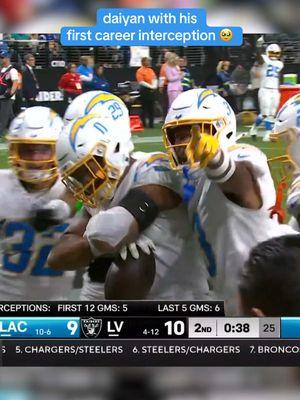 yeahhhhh daiyan!!! #chargers #daiyanhenley #nfl #interception #football #nflgameday 