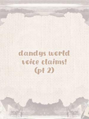 #DANDYSWORLD : hooRAY I DID MOREE i might do more later i wanna get everyone.. sweats… IDEA FOR GIGIS VOICE FROM @lemon AND IDEA FOR SCRAPS VOICE FROM @︶　　(≧◡≦)　　?﹕LEEZA / VI　⊹ !!!!  #dandysworld #roblox #gigidandysworld #scrapsdandysworld #conniedandysworld #goobdandysworld #glistendandysworld #mouthwashing #tpot #theamazingdigitalcircus #samandmax #fionnaandcake  tiktok please stop muting my videos im tired lf speeding up these audios..