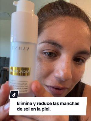 Reduce y elimina manchas en la cara por el sol!! #manchasenlapiel #serum #skincare #cuidadodelapiel #hidratante #protegedelosrayosdelsol☀️ #aclararlapiel 