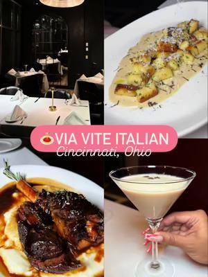 🍝 This Italian gem at @myfountainsquare  is a must try!!  ✨ What I Got - ☕️ Espresso mersei - 🍋 Lemon Drop - 🍝 Veal Ricotta Meatballs - 🥔 Potato Soufflé  - 🐙 Octopus - 🍴 Arancini “Caico E Pepe” - 🥔 Handmade crispy gnocchi - 🐑 Lamb shank 📍 Via Vite Italian- Fountain Square  520 Vine St. Cincinnati, Ohio 45202 💕 Follow me to discover more food & drinks #FoodiesWithACutie X #ViaVite #ItalianFood #Downtown #FountainSquare #cincy #513Eats #cincinnatioh #Ohio #cincinnatiinfluencer #cincyinfluencer #cincyfoodie #cincylocal #cincinnatifoodie #cincyeats #cincinnatieats #cincyfood #cincinnatifood  #instafoodie #foodblogger #foodblog #Cutie #cutiethefoodie 