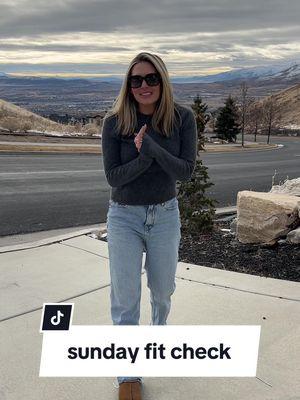 HAPPY SUNDAY BESTIES 🫶🏼 from Utah ⛰️❄️#OOTD #outfit #fitcheck #nycfamily #utahfamily 