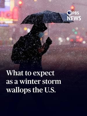 A fierce winter storm is barreling across the country, with more than 70 million Americans under winter weather alerts Sunday night and 4 million facing blizzard conditions. At least six governors have declared states of emergency amid bitter cold winds and heavy snow. In the coming days, frigid temperatures are expected as far south as Florida." Every type of hazard is on the table with this system," Matthew Cappucci, senior meteorologist at MyRadar, told PBS News' William Brangham. The potential for power outages and an icy mix of freezing rain, snow and sleet are among the dangerous conditions accompanying the storm. "I think a lot of folks will be seeing pretty significant disruptions for quite some time," Cappucci said. #pbsnewshour #pbsnews #newshour #snow #storm #snowstorm #blizzard #stateofemergency #winter #winterstorm #weather #weatherreport #news