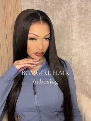 A good straight middle part wig>>> 🤌🏽 @bgmgirlhairofficial #bgmgirlhair #gluelesswig #wiginstall #wiginfluencer #fyp 