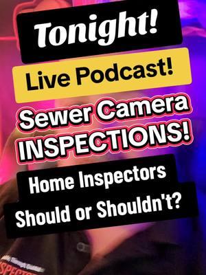 Tonight, live podcast! R2rshow.com at 8:30pm est. I'll be debating Chuck Lambert, he says home inspectors should not do sewer scopes. Tune in to see the rumble! #homeinspection #homeinspector #inspectortok #bigbunchanope #bigbunchofnope #inspector_preston #homeinspectionhorrors #foryourpage #foryou #foryoupage  #fyp #fypシ #fy #fyp #fypシ゚viral #fypage 