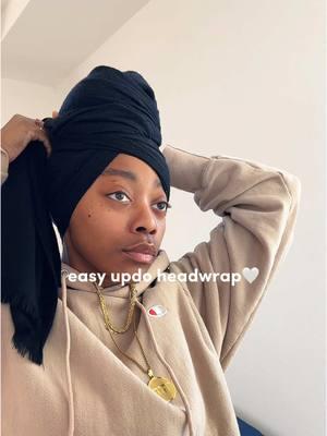 easy updo headwrap🤍 #headwrap #modestfashion 